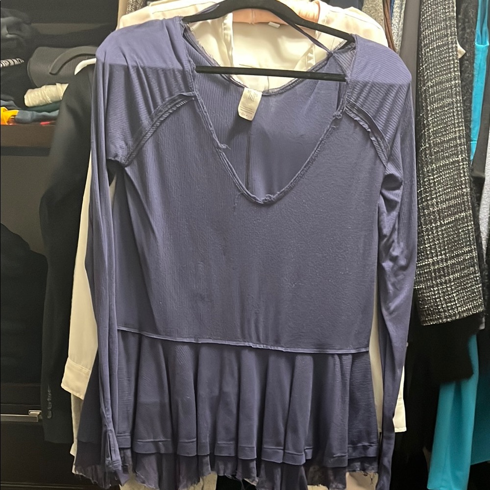 Women's Purple Long Sleeve Top